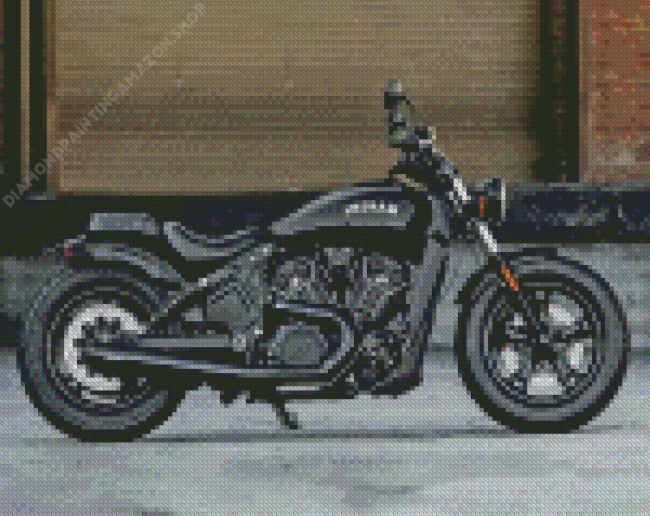 Black Indian Motorcycle Diamond Painting