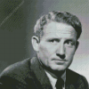 Black And White Spencer Tracy Diamond Painting