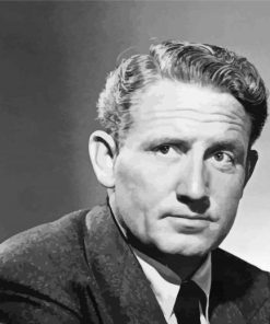 Black And White Spencer Tracy Diamond Painting