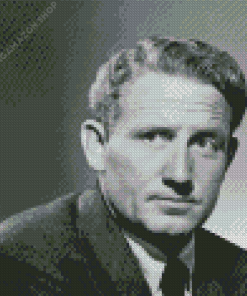 Black And White Spencer Tracy Diamond Painting