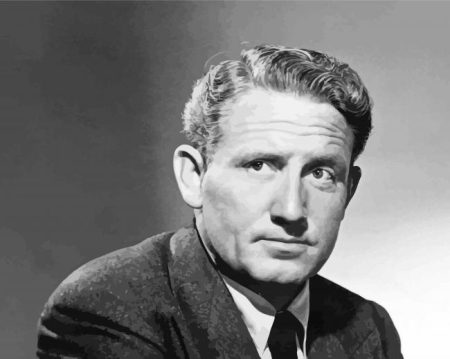 Black And White Spencer Tracy Diamond Painting