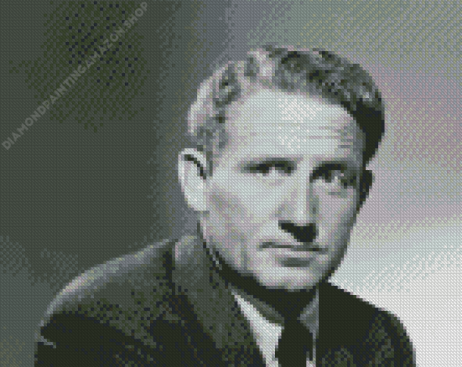 Black And White Spencer Tracy Diamond Painting