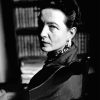 Black And White Simone De Beauvoir Diamond Painting