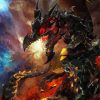 Black And Red Dragon Art Diamond Painting