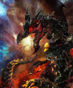 Black And Red Dragon Art Diamond Painting