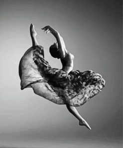 Black And White Ballerina Diamond Painting