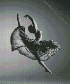 Black And White Ballerina Diamond Painting