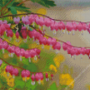 Bleeding Heart Pink Plant Diamond Painting