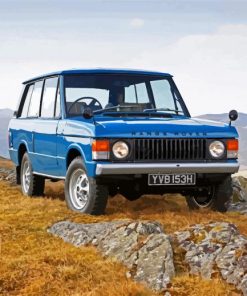 Blue Classic Range Rover Diamond Painting