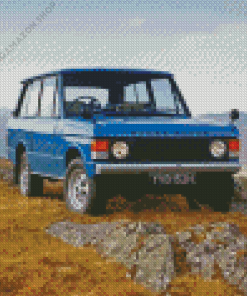 Blue Classic Range Rover Diamond Painting