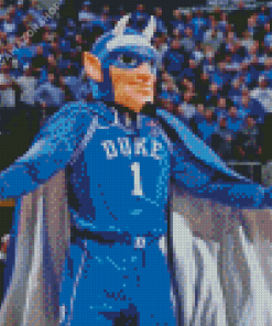 Blue Devils Basketball Mascot Diamond Painting