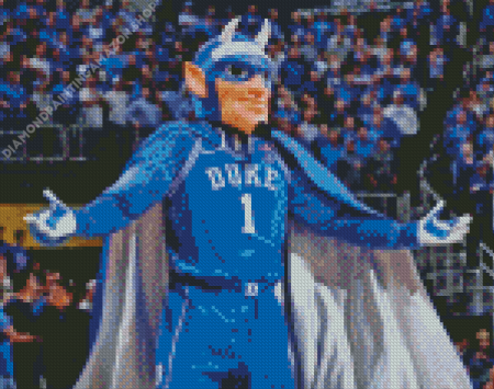 Blue Devils Basketball Mascot Diamond Painting