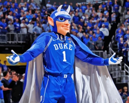 Blue Devils Basketball Mascot Diamond Painting
