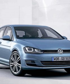 Blue Mk7 Golf Diamond Painting