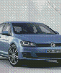 Blue Mk7 Golf Diamond Painting