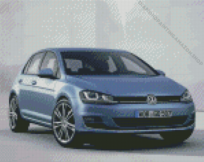 Blue Mk7 Golf Diamond Painting