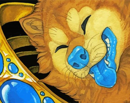 Blue Tongue Wolf Art Diamond Painting