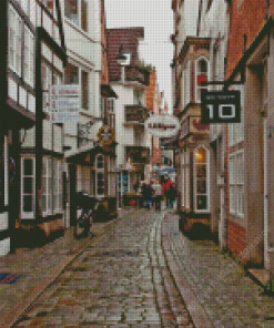 Bremen City Old Alley Diamond Painting