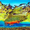 Brook Trout Fish Art Diamond Painting