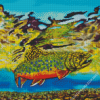 Brook Trout Fish Art Diamond Painting