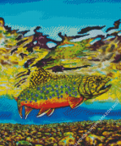 Brook Trout Fish Art Diamond Painting