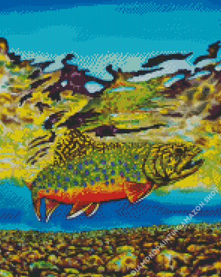 Brook Trout Fish Art Diamond Painting