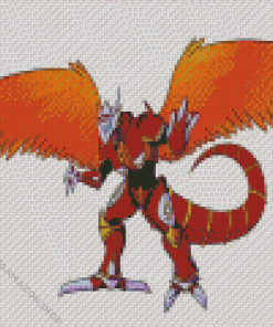 Burninggreymon Digimon Adventure Diamond Painting