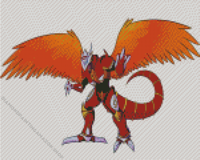 Burninggreymon Digimon Adventure Diamond Painting