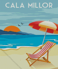 Cala Millor Mallorca Poster Diamond Painting