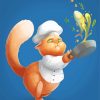 Cartoon Chef Cat Diamond Painting