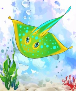 Cartoon Stingray Diamond Painting