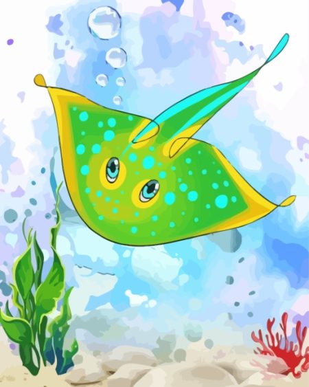 Cartoon Stingray Diamond Painting