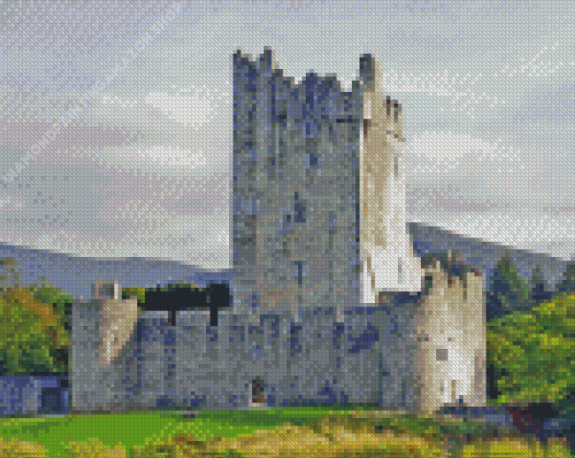 Castle In Kerry Ireland Diamond Painting