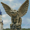 Chained Cathedral Gargoyle Garden Statue Diamond Painting