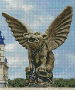 Chained Cathedral Gargoyle Garden Statue Diamond Painting