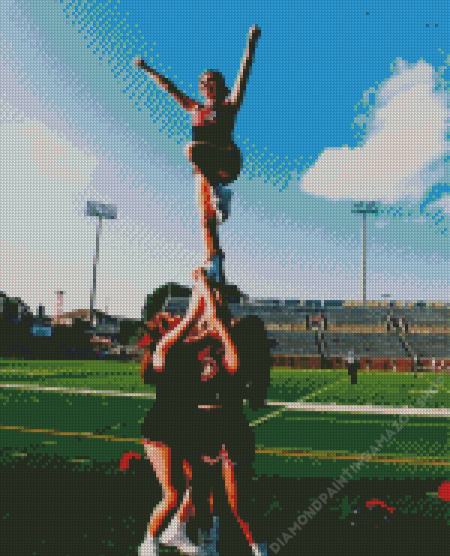 Cheerleading Flyer Girl Diamond Painting