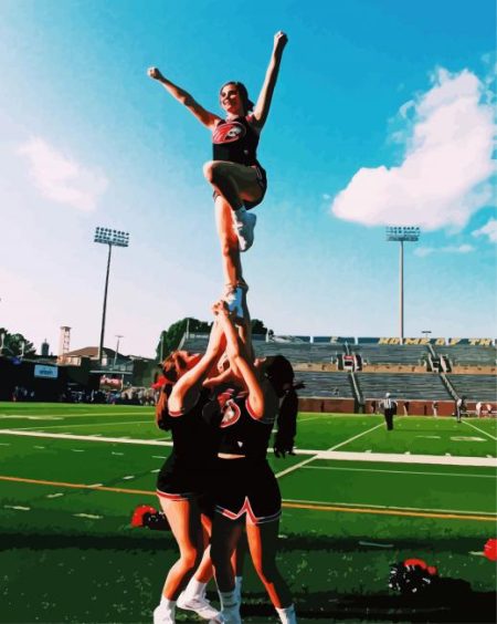 Cheerleading Flyer Girl Diamond Painting