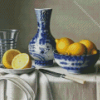 Chinese Vase With Lemons Diamond Painting