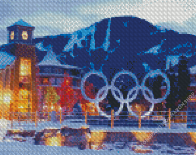 Christmas In Whistler Diamond Painting