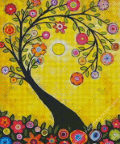 Circle Tree Art Diamond Painting