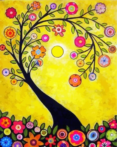 Circle Tree Art Diamond Painting