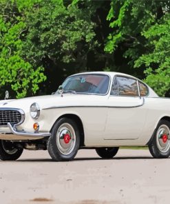 Classic White Volvo P1800 Diamond Painting