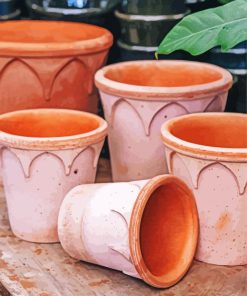 Clay Plant Pots Diamond Painting