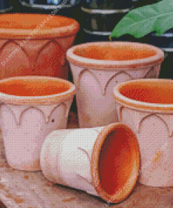 Clay Plant Pots Diamond Painting