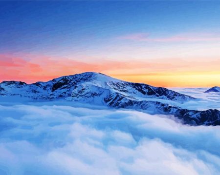 Cloudy Mount Snowdon Diamond Painting