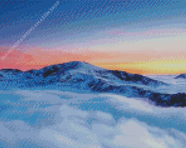 Cloudy Mount Snowdon Diamond Painting