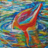 Colorful Abstract Dolphin Diamond Painting