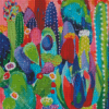 Colorful Cactus Plants Diamond Painting