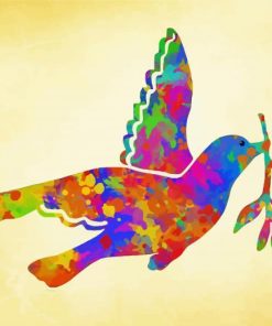 Colorful Peace Dove Diamond Painting