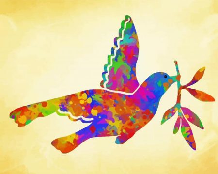 Colorful Peace Dove Diamond Painting